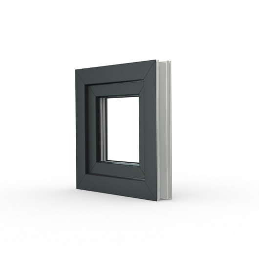 Okno pcv veka białe antracyt