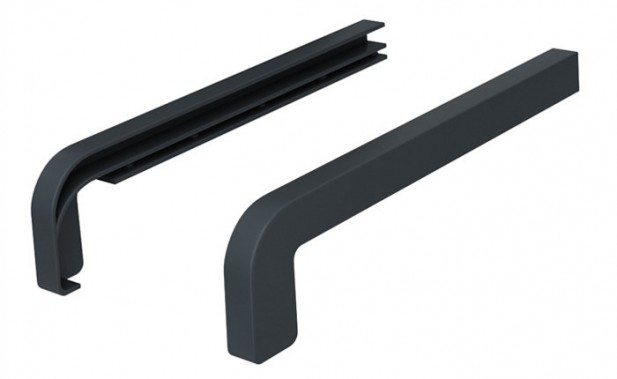 zaślepka parapetu zewnętrznego plastikowa prosta RAL7016